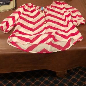 Francesca’s NWT chevron shirt